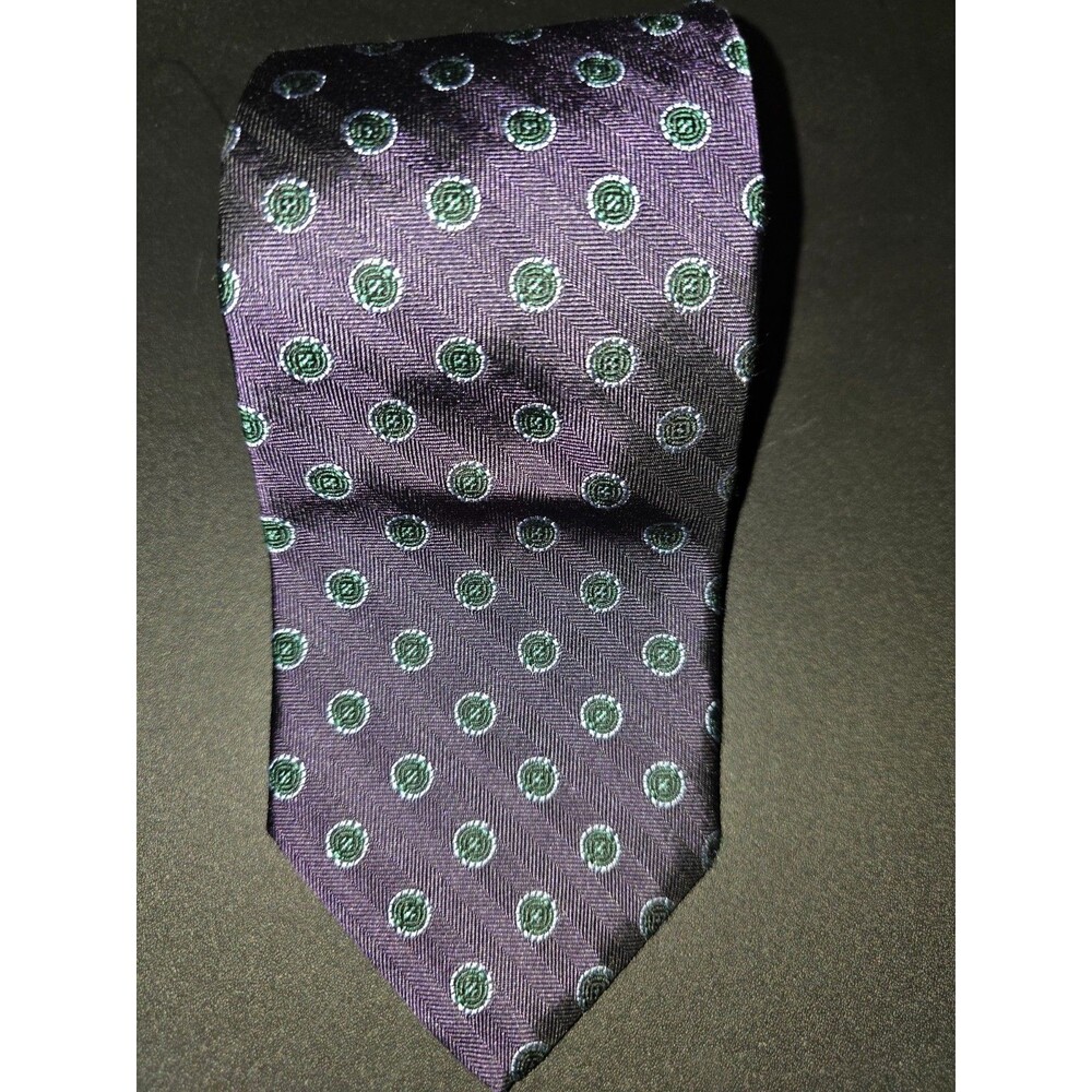 Brooks Brothers Purple Pure Silk Necktie Tie Made in USA